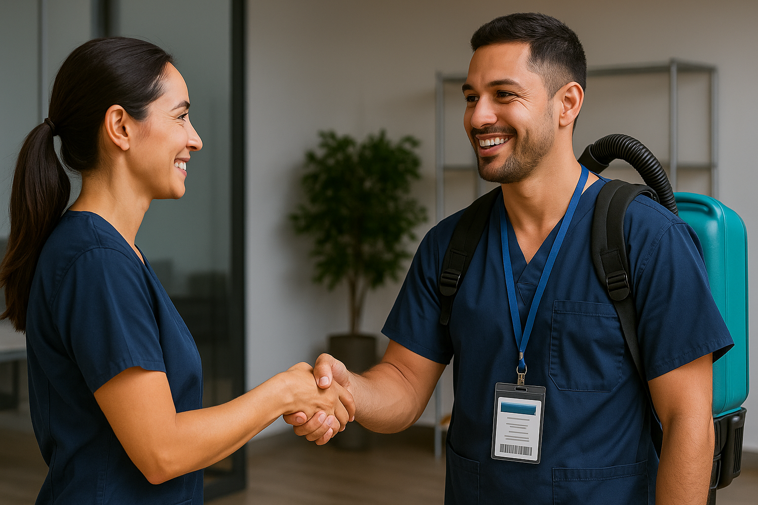 Foto de personal capacitado